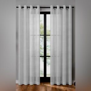Sheer curtain panels with black grommets from Bed Bath and Beyond
